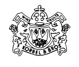 WINE VAULTS F KORBEL & BROS trademark