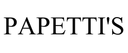 PAPETTI'S trademark