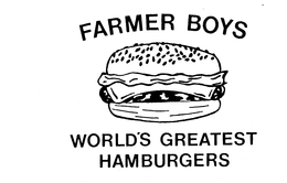 FARMER BOYS WORLD'S GREATEST HAMBURGERS trademark