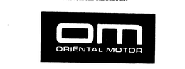 OM ORIENTAL MOTOR trademark