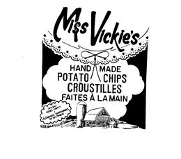 MISS VICKIE'S HAND MADE POTATOE CHIP CROUSTILLES FAITES A LA MAIN SEA SALT ADDED LIGHTLY - LEGEREMENT SOUPOUDREES DE SEL MARIN trademark