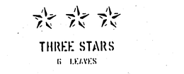 THREE STARS 6 LEAVES trademark