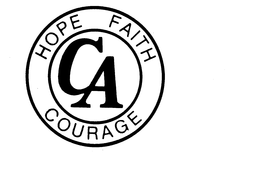 CA HOPE FAITH COURAGE trademark