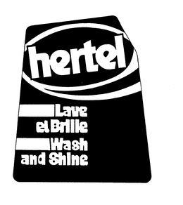 HERTEL LAVE ET BRILLE WASH AND SHINE trademark