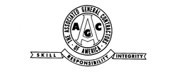 AGC THE ASSOCIATED GENERAL CONTRACTORS OF AMERICA SKILL RESPONSIBILITY INTEGRITY trademark