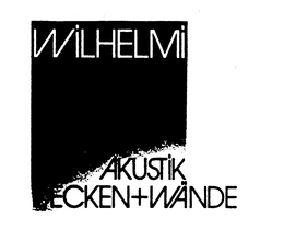 WILHELMI AKUSTIK DECKEN + WANDE trademark