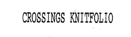 CROSSINGS KNITFOLIO trademark
