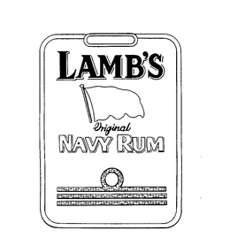 LAMB'S ORIGINAL NAVY RUM trademark