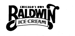 CHICAGO'S OWN BALDWIN ICE CREAM trademark