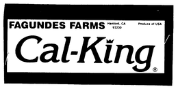 FAGUNDES FARMS CAL-KING PRODUCE OF USA trademark