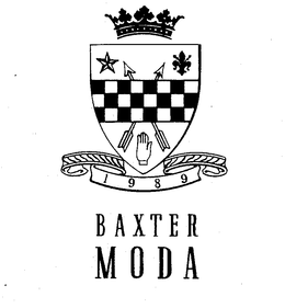 1989 BAXTER MODA trademark