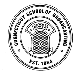 CONNECTICUT SCHOOL OF BROADCASTING CSB EST. 1964 trademark