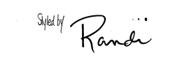 STYLED BY RANDI trademark