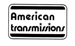 AMERICAN TRANSMISSIONS trademark
