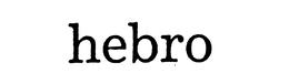 HEBRO trademark