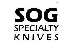 SOG SPECIALTY KNIVES trademark