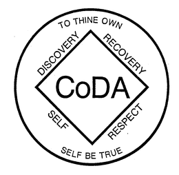 CODA TO THINE OWN SELF BE TRUE DISCOVERY RECOVERY SELF RESPECT trademark