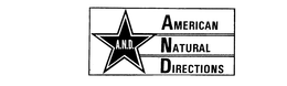 A.N.D. AMERICAN NATURAL DIRECTIONS trademark