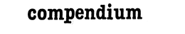 COMPENDIUM trademark