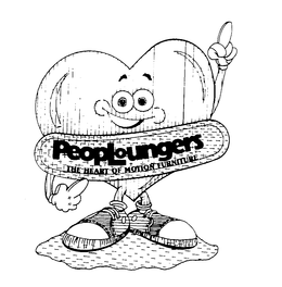 PEOPLOUNGERS THE HEART OF MOTION FURNITURE trademark
