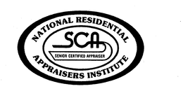 SCA NATIONAL RESIDENTIAL APPRAISERS INSTITUTE SENIOR CERTIFIED APPRAISER trademark