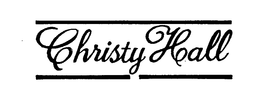 CHRISTY HALL trademark