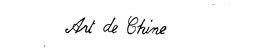 ART DE CHINE trademark