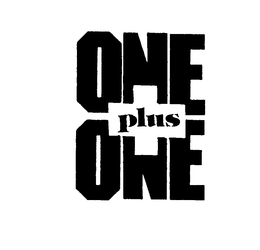 ONE PLUS ONE trademark