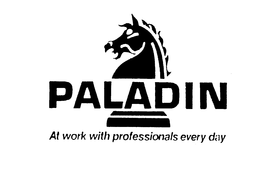 PALADIN AT WORK WITH PROFESSIONALS EVERYDAY trademark