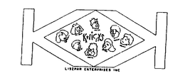 KWICKS LISZPAR ENTERPRISES INC. KUTAIL KWICKLE KRAAZY DLUNKY KRAWKY KLAZZY KWIFFY KLAPPY KK trademark