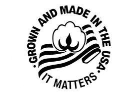 GROWN AND MADE IN THE USA IT MATTERS trademark