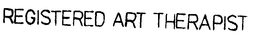 REGISTERED ART THERAPIST trademark
