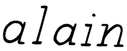 ALAIN trademark