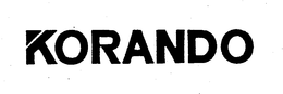 KORANDO trademark