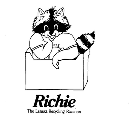 RICHIE THE LENEXA RECYCLING RACOON trademark