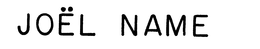 JOEL NAME trademark