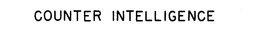 COUNTER INTELLIGENCE trademark