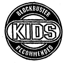 BLOCKBUSTER KIDS RECOMMENDED trademark