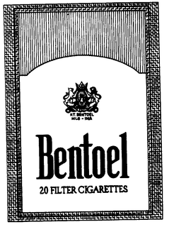 BENTOEL 20 FILTER CIGARETTES trademark