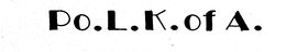 PO.L.K. OF A. trademark