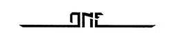 ONE trademark