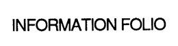 INFORMATION FOLIO trademark