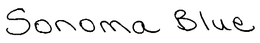 SONOMA BLUE trademark