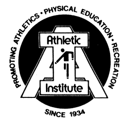 AI ATHLETIC INSTITUTE PROMOTING ATHLETICS PHYSICAL EDUCATION RECREATION SINCE 1934 trademark