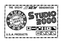 THE GREAT NEW GENERATION STUDIO 2000 MEMBERSHIP EXPRESS DEC. 31 1999 U.S.A. PRODUCTS trademark