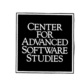 CENTER FOR ADVANCED SOFTWARE STUDIES trademark