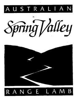 AUSTRALIAN SPRING VALLEY RANGE LAMB trademark
