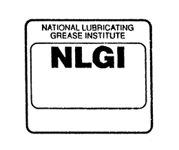 NATIONAL LUBRICATING GREASE INSTITUTE NLGI trademark