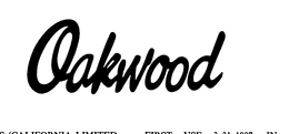OAKWOOD trademark