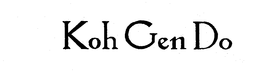KOH GEN DO trademark